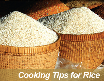 Cooking Tips for rice